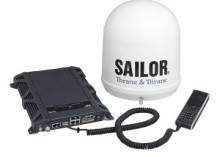 Спутниковый терминал системы Инмарсат Sailor FBB 250